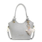Sweet Style Zipper PU Square Women's Shoulder Crossbody Bag Solid Color Popular Commuting Fashion Small Square Bags
