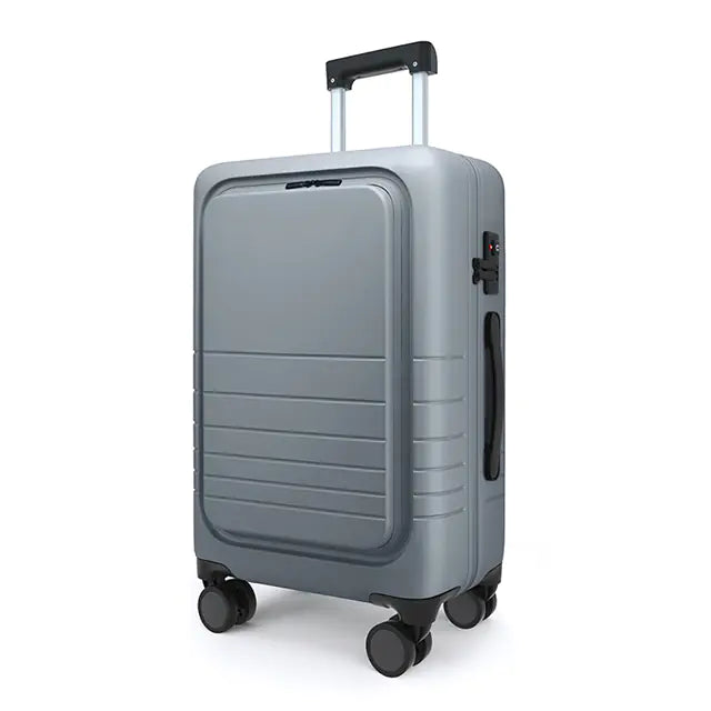 20" Lightweight ABS Front Open Smart Carry-On Luggage