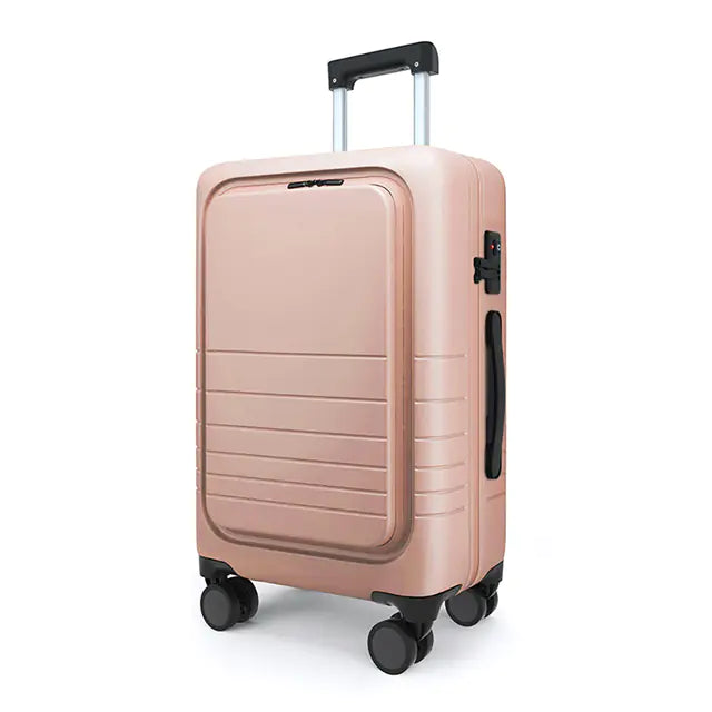 20" Lightweight ABS Front Open Smart Carry-On Luggage