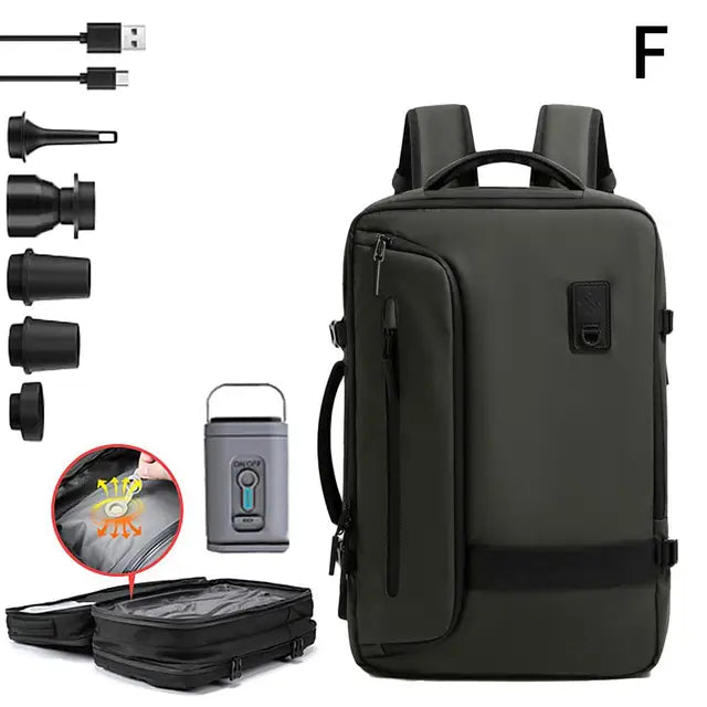 Multi-Functional Backpack with Vacuum Storage.
