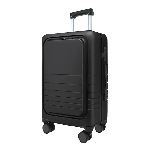 20" Lightweight ABS Front Open Smart Carry-On Luggage
