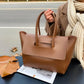 New Fashion Women's Large Capacity Handbag High Quality PU Leather Shoulder Bag