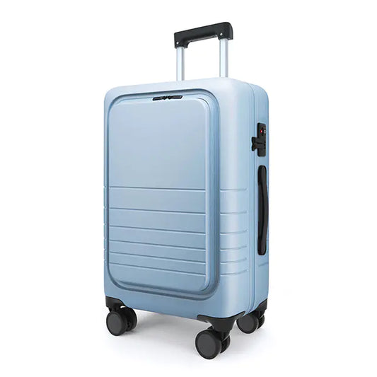 20" Lightweight ABS Front Open Smart Carry-On Luggage