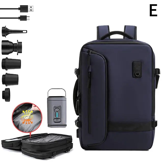Multi-Functional Backpack with Vacuum Storage.
