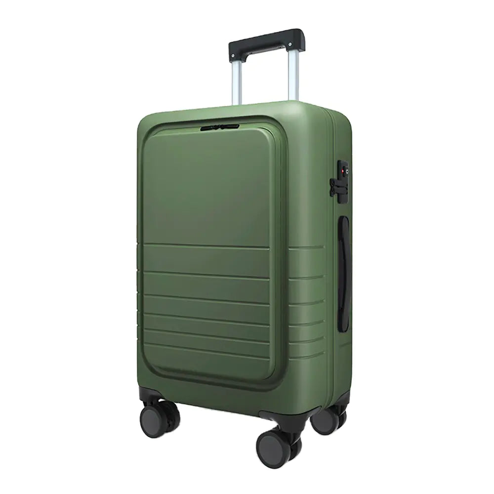 20" Lightweight ABS Front Open Smart Carry-On Luggage